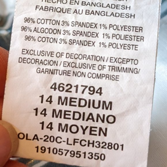 Lee Mid Rise Striped Shorts - Picture 6 of 6